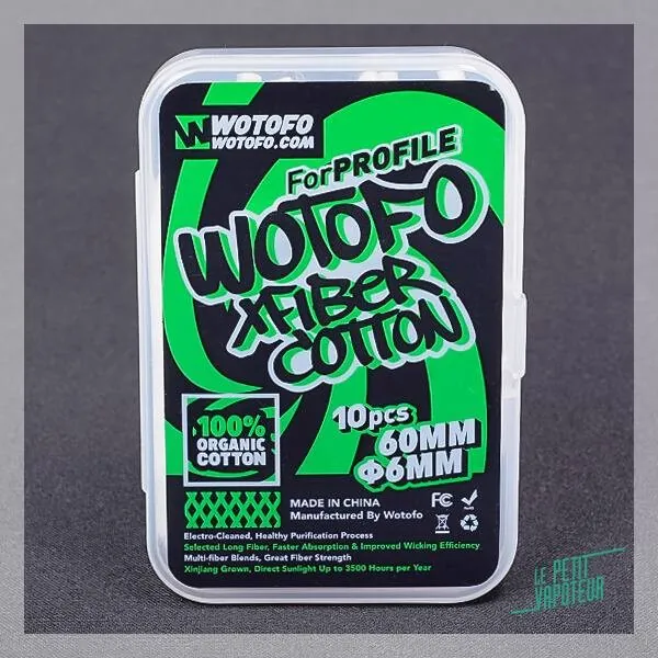 Wotofo økologisk vat i strips - 10 pcs (0.5 ohm)