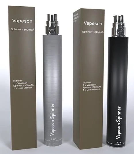 Vapeson Spinner Batteri 1300mAh (Svart)