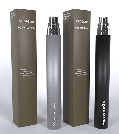 Vapeson eGo Batteri 1100mAh (Schwarz)