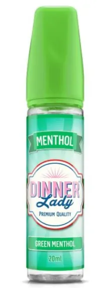 Dinner Lady - Green Menthol 20- 60 ml (Uden booster, 50VG/50PG)