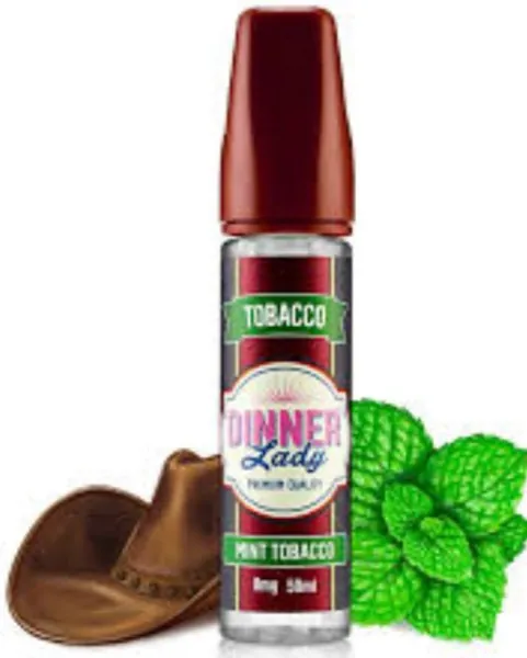 Dinner Lady TOBACCO - Mint Tobacco - 20- 60 ml (Uden booster, 50VG/50PG)