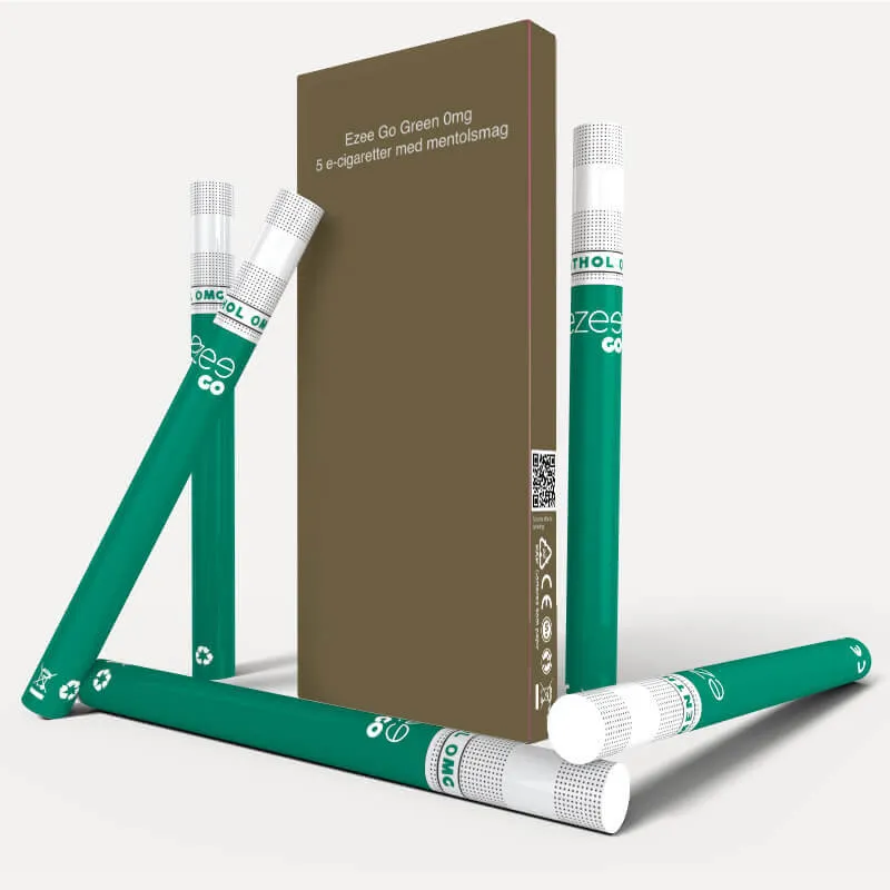 [71112] 5 stk. Ezee Go - Green 0mg engangs e-cigaret