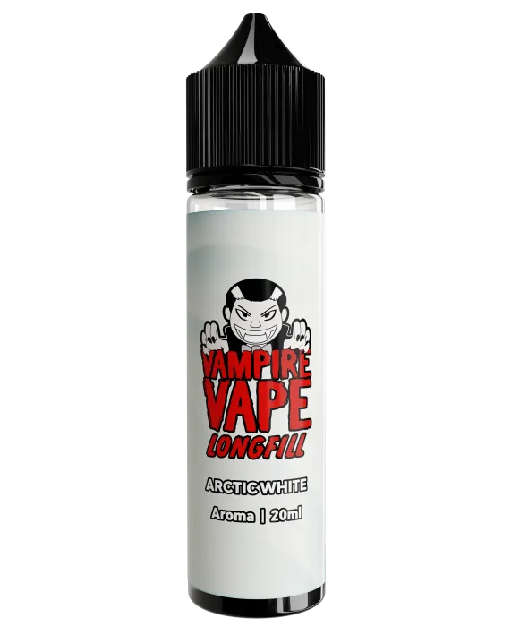Vampire Vape 20/60ml  Longfill: Arctic White (Uden booster, 70VG/30PG)