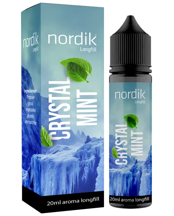 20ml Nordik Crystal Mint Longfill (Uden booster, 70VG/30PG)