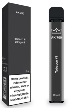 AK 700 - Tobacco #1 engangs e-cig