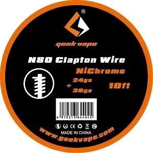 Geekvape N80 Clapton Wire (24ga 36ga) - 10ft