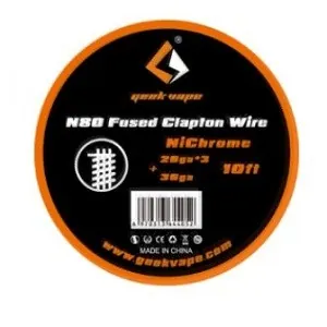 [752] Geekvape N80 Fused Clapton Wire - 10ft.
