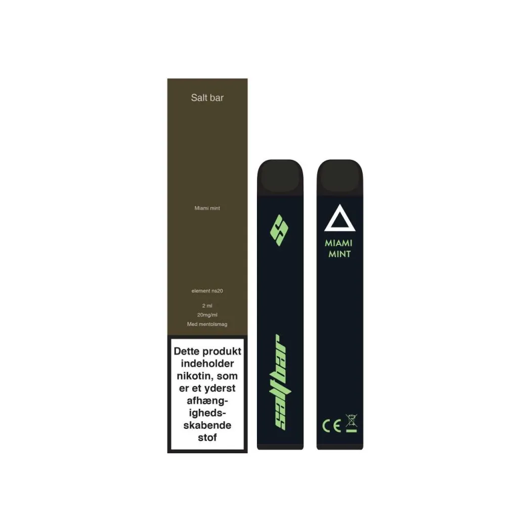 [7108] Salt bar Miami mint engangs e-cigaret