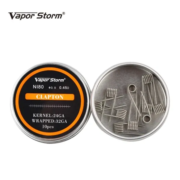 Vapor Storm Clapton Coils 24GA&32GA - 10 pcs
