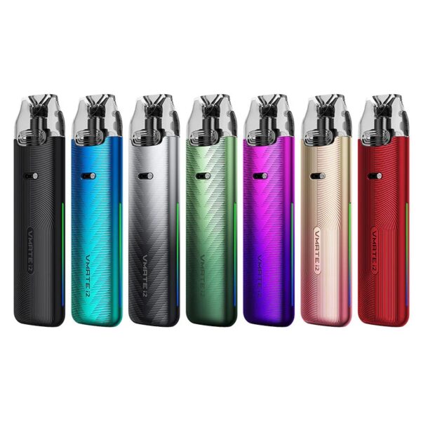 Produktbillede af VOOPOO VMATE i2 KIT, der viser det elegante design med en kompakt og moderne konstruktion, perfekt til brug i hverdagen.